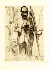 在继电器前面的Selfportrait 作者 洛维斯·科林斯（Lovis Corinth）